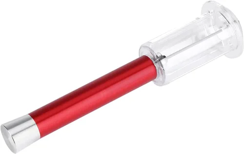 Vista 8 de Tbest Sacacorchos de presión de aire de aluminio, popper de corcho, abrebotellas, rojo
