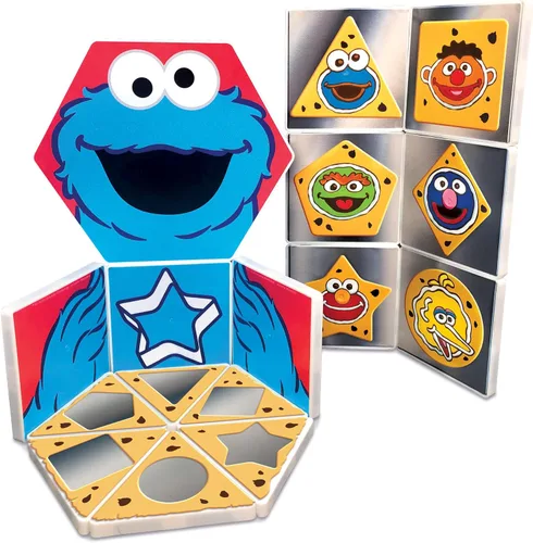 Vista 6 de CreateOn Juego magnético con formas de monstruo de galletas de Barrio Sésamo, juguetes de construcción magnéticos, juguetes educativos STEM