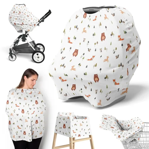 Vista 14 de Sweet Jojo Designs Acuarela dinosaurio dinosaurio niño bebé bebé bebé asiento cubierta lactancia lactancia alta silla carrito de compras cochecito