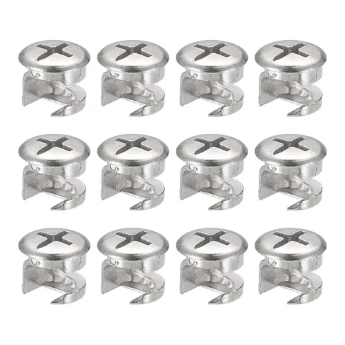 Vista 6 de HARFINGTON Tuerca de bloqueo de leva para muebles, 8 unids 0.512x0.433 in Conector de junta Tuercas de bloqueo Muebles Conexión Accesorios de leva