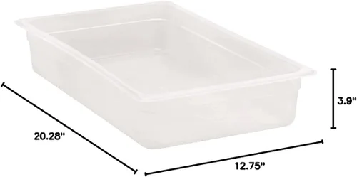 Vista 2 de Cambro Sartén de comida de tamaño completo translúcido 4