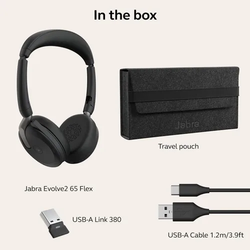Vista 8 de Jabra Evolve2 65 Flex - Estéreo USB-A MS, W128298498 (estéreo)