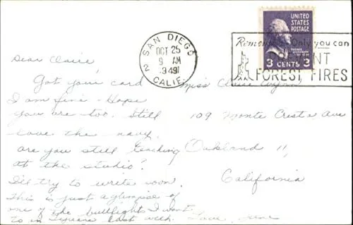 Vista 2 de Fermin Espinoza Armillita, Mexico Original Real Photo Postcard (RPPC) 1949