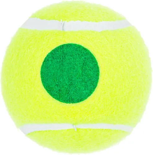 Vista 2 de Gamma Orange 60 and Green 78 Dot Training Tennis Balls for Kids & Beginners, Low-Compression Core Reduces Speed & Bounce, Great for Tennis Practice