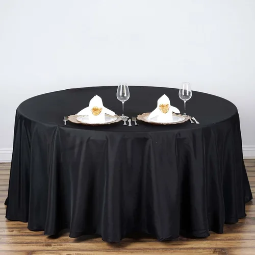 Vista 60 de Efavormart - Mantel redondo de poliéster de 108 pulgadas, 108 pulgadas, para bodas, fiestas, banquetes, restaurantes, color verde manzana