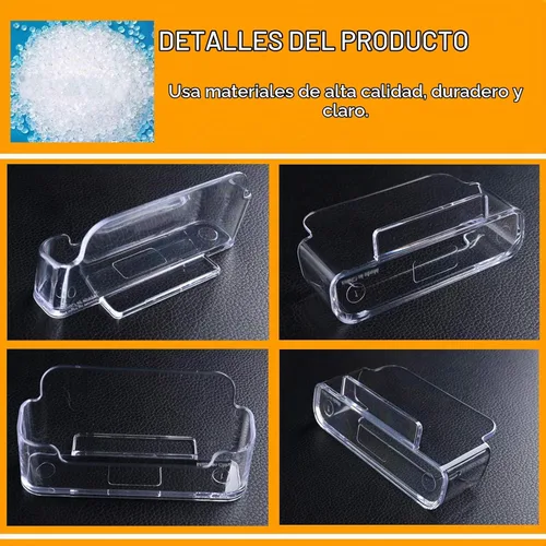 Vista 6 de Paquete de 16 tarjeteros transparentes para escritorio, pantalla de tarjetas de visita de plástico acrílico para oficina, cabina de exposiciones