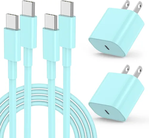 Vista 17 de Cargador rápido para iPhone 17 16 15 y cable tipo C a C de 10 pies de largo, bloque de carga USB C para Apple iPhone 17 Pro Max/17 Air/16 Pro/15