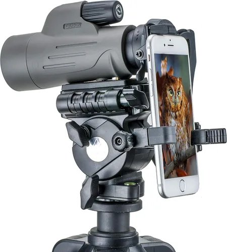 Vista 13 de Carson HookUpz 2.0 universal para smartphone, adaptador óptico para prismáticos, catalejos, telescopios, microscopios, monoculars y más (IS-200)