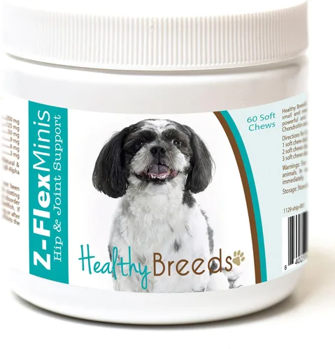 Vista 37 de Healthy Breeds Affenpinscher Z-Flex Minis - Masticables suaves para cadera y articulaciones, 60