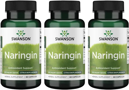 Vista 10 de Swanson Naringin Citrus Bioflavonoid Suplemento antioxidante para adultos que buscan beneficios mejorados de vitamina C - 500 mg (60 cápsulas)
