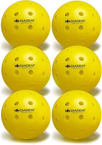 Vista 12 de Diadem - Pelotas de pickleball para exteriores Pelota de torneo aprobada por USAPA - Molde sin costuras de 40 agujeros - Rebote duradero, rápido