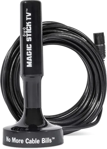 Vista 8 de Magic Stick TV Antena para Smart TV Interior, Canales Locales, MS-50 Negro
