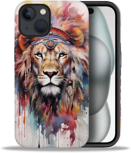 Vista 18 de CARLOCA Compatible con iPhone 12, Funda de Art Deco con patrón, TPU suave + PC duro 2 en 1, Funda protectora única con patrón, antiarañazos, TPU