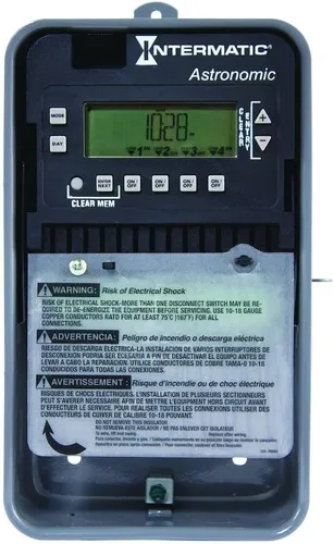 Vista 4 de Intermatic ET8015C 7-Day 30-amp SPST Electronic Astronomic Tiempo Switch, 120 – 277 vac, NEMA 1, ET8015C