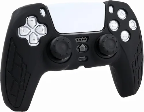 Vista 2 de Funda de silicona para controlador PS5, 1 funda antideslizante con 10 empuñaduras de joystick para Playsation 5 Controller Wireless Gamepad