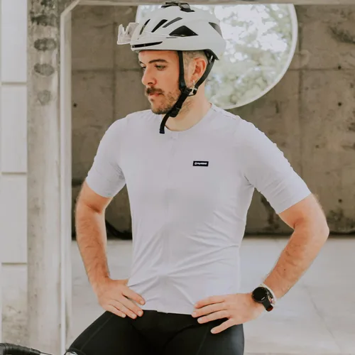 Vista 8 de YKYWBIKE Jersey de ciclismo para hombre, camiseta de ciclismo de manga corta para hombre, camiseta de ciclismo para hombre con bolsillos
