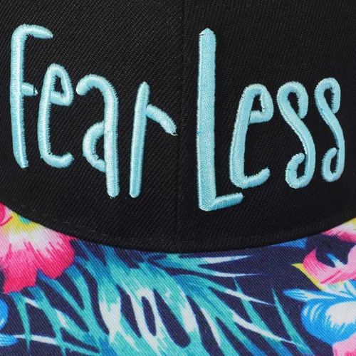Vista 5 de ZLYC - Gorra de béisbol para mujer con impresión Tropical Floral neón con palabra Bordada - Snapback