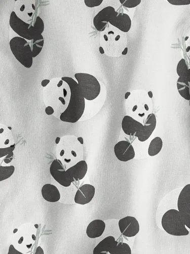 Vista 3 de little planet by carter's Conjunto de pijama de 2 piezas de algodón orgánico para bebés y niños pequeños, pandas, 2T, Pandas