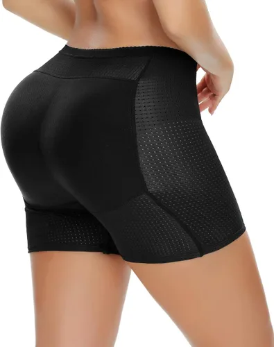 Vista 4 de NINGMI Calzoncillo de glúteos para mujer, sin costuras, realzador de cadera, almohadillas moldeadoras