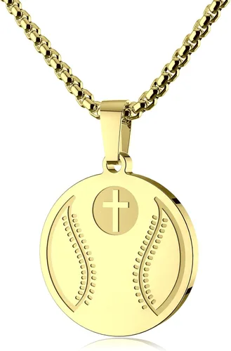 Vista 11 de Luke 1:37 Christian Sports Pendant Necklace Gift for Men Women Athletes