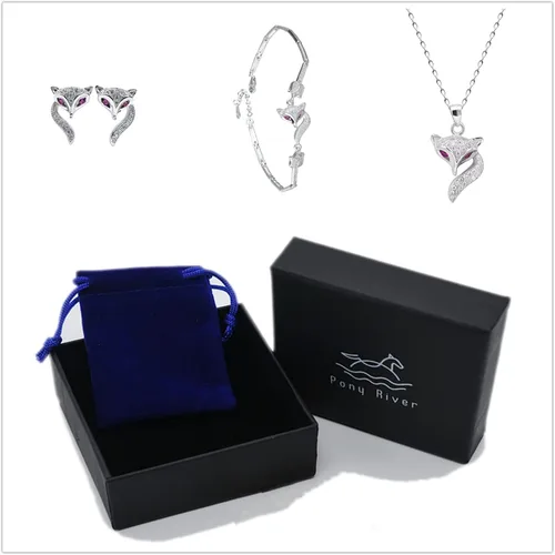 Vista 8 de Valentines Day Fox Jewelry Set for Mother Wife Girlfriend