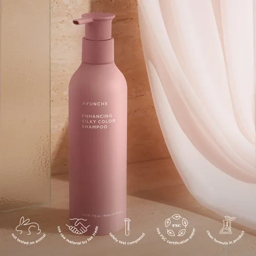 Vista 6 de AYUNCHE Champú de color sedoso mejorador, 11 onzas líquidas. [Para teñido] No más enredos y puntas abiertas Cuidado intensivo para cabello