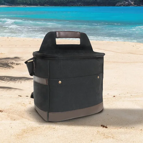 Vista 2 de Rothco Canvas Insulated Cooler Bag - Keep Drinks Cold On The Go