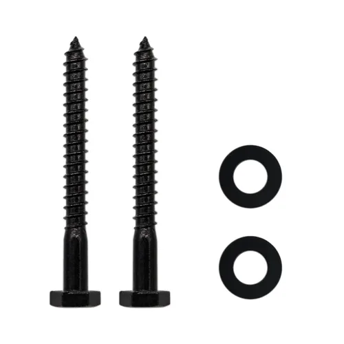 Vista 7 de 25 tornillos de retraso hexagonales de acero inoxidable de 1/4 pulgadas x 1 pulgada, arandelas incluidas
