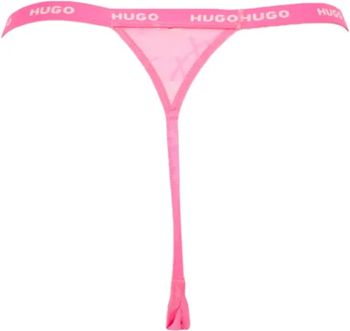 Vista 2 de HUGO Tanga moderna de encaje tonal para mujer