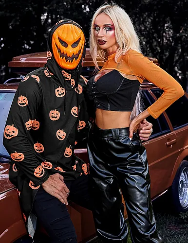Vista 4 de COOFANDY - Sudadera larga con capucha para hombre, diseño hip hop tipo capa, de mezcla de algodón
