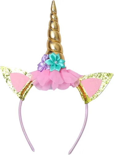 Vista 4 de Soyoekbt Unicorn Costume for Girls Birthday Gifts Kids Unicorn Tutu Dress with Headband Wing for Unicorn Party 1-10Year