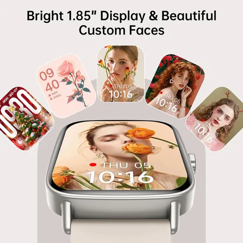 Vista 6 de Gydom Reloj inteligente para mujer, responder/hacer llamadas, pantalla HD