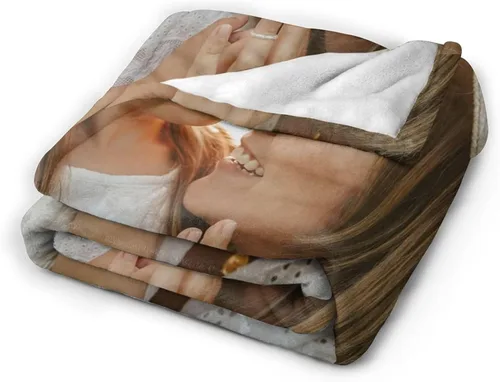 Vista 5 de Manta de fotos personalizada, felpa mullida y cálida, franela antibolitas, suave para sofá, cama, sofá, al aire libre, cumpleaños, boda, vacaciones