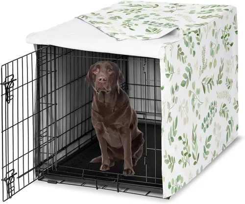 Vista 8 de Sweet Jojo Designs Funda para Jaula de Perro Mediano de 36 Pulgadas (Floral Bohemio) para Jaulas de Mascotas para Niñas, Fundas para Perreras Óxido