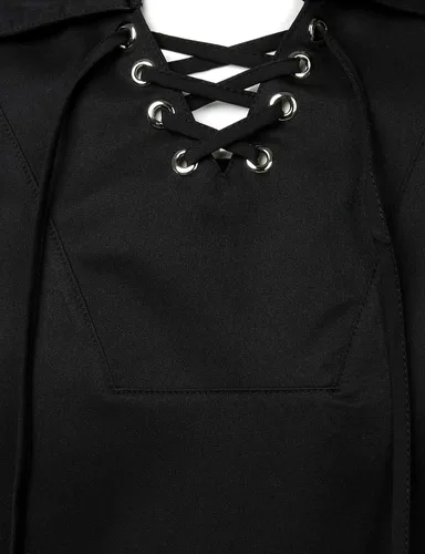 Vista 5 de VATPAVE Camisas renacentistas para hombre, estilo gótico, pirata, cosplay, tops