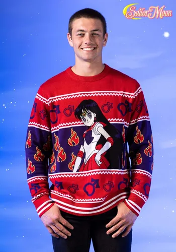 Vista 5 de Suéter feo Sailor Mars para adultos