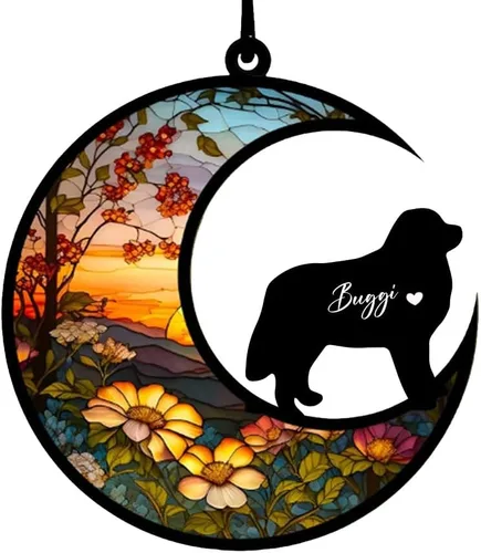 Vista 43 de Atrapasoles conmemorativos personalizados para perros Akita, nombre de perro personalizado, adorno de pérdida de perro, regalo para amantes