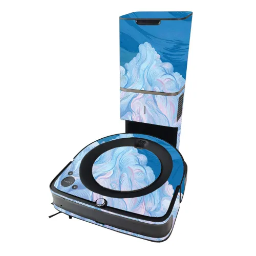 Vista 9 de MIGHTY SKINS MightySkins Skin compatible con iRobot Roomba s9+ Vacuum - Angry Ripple Cubierta de vinilo duradera y única Fácil de aplicar