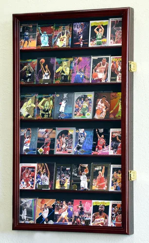 Vista 7 de 36 Sport Cards Collectible Card Display Case Cabinet Holder Wall Rack 98% UV, Lockable