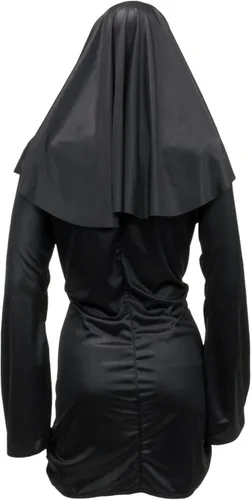 Vista 2 de Disfraz de mujer pecadora hábito de monja para Halloween juego de rol y cosplay