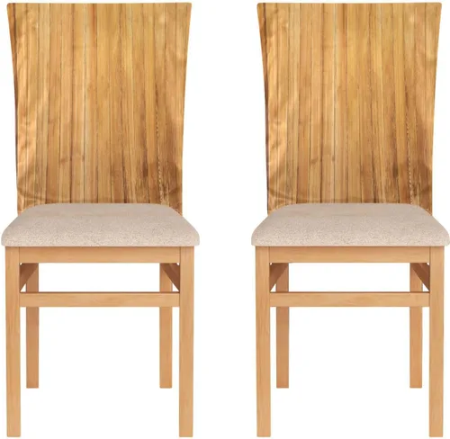 Vista 2 de Funda decorativa para silla de oficina de grano de madera marrón para hotel, lavable, funda protectora de sillas para comedor, juego de 6