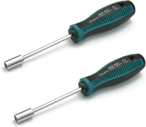 Vista 17 de Utoolmart Destornilladores de tuerca hexagonal de 1/2 pulgada no magnéticos, punta de seis puntos, 2