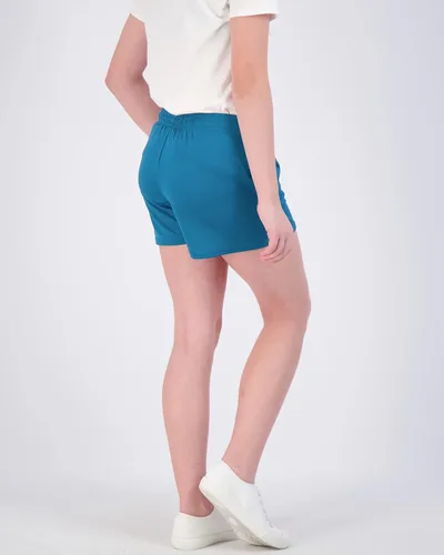 Vista 3 de Real Essentials Paquete de 4 pantalones cortos deportivos de malla para niñas con bolsillos