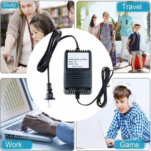 Vista 5 de Adaptador de 12V 1A 12W AC/AC para modelo: 41-120-1000A 411201000A Transformador de clase 2 12VAC 1000mA Cable de alimentación Cable de pared