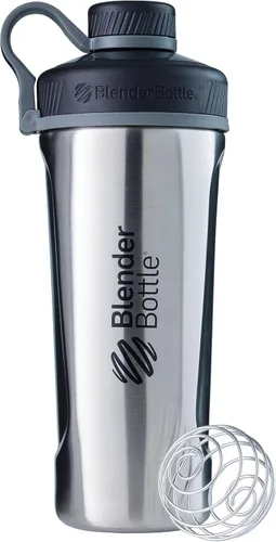 Vista 11 de BlenderBottle Radian - Botella agitadora de acero inoxidable con aislamiento, 26 onzas, rosa (paquete de 15)