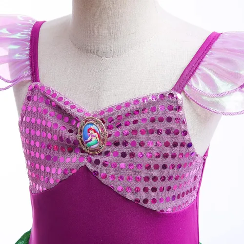 Vista 3 de Kidswant Girls Princess Dress up Costume Cosplay Fancy Party Luxury Dress with Accessories 2-12 T