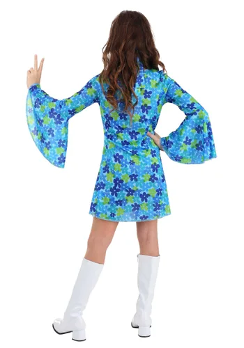 Vista 2 de Vestido de disfraz Niña Flor Silvestre de los 70 Multicolor