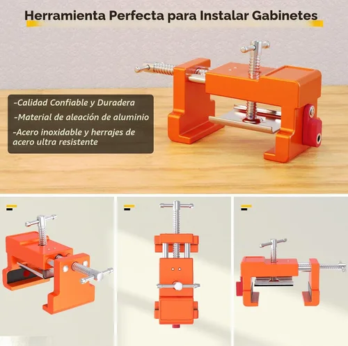 Vista 6 de Abrazaderas para gabinetes, abrazaderas para carpintería, abrazaderas para marco de gabinete, abrazaderas para instalación de gabinetes