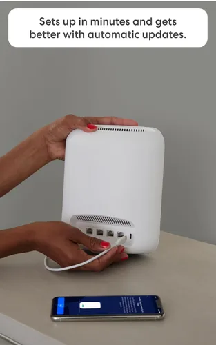 Vista 7 de Router wifi Amazon eero Max 7 con 1 mes gratis de eero Plus (renovación automática): Admite planes de internet de hasta 10 Gbps, cobertura de hasta