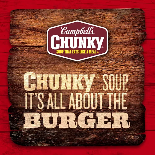 Vista 7 de Campbell’s Chunky - Sopa en lata de hamburguesa con jalapeño y queso con trozos de tocino, lata de 18.8 oz